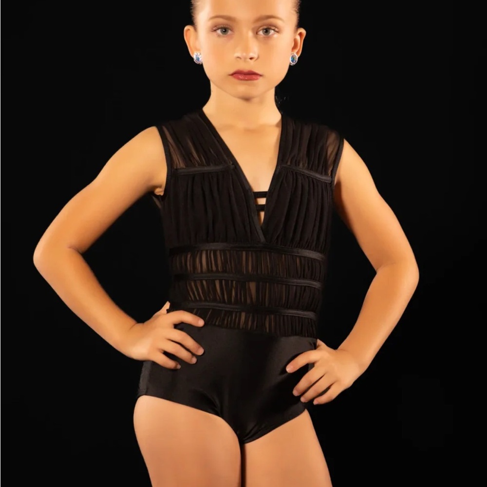 LA Dance Designs Beautiful Black Dance Leotard/Costume Base
Size Child Large